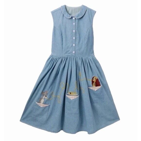 Disney Dresses & Skirts - Disney Lady and the Tramp 70th Anniversary Belle Notte Jumper Dress Sz 2X New